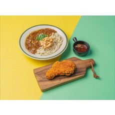 점보닭다리 카레우동