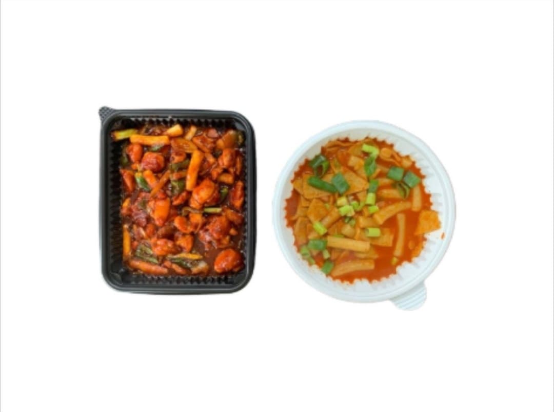 국물떡볶이 2인분 + 순살바베큐 (간장)
