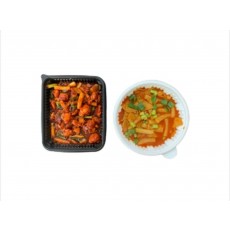 국물떡볶이 2인분 + 순살바베큐 (간장)