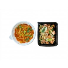 국물떡볶이 2인분 + 순살바베큐 (소금구이)