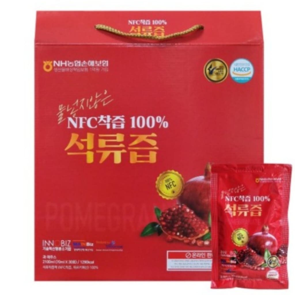 ［더존건강］NFC 착즙 100% 석류즙 70ml, 1포