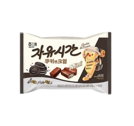 해태 자유시간 쿠키앤크림 미니 8g×1개