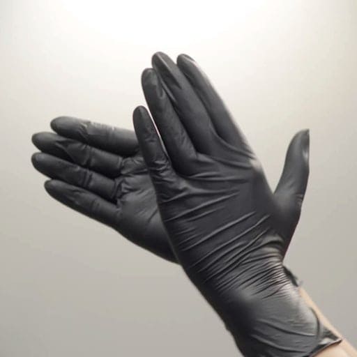 블랙 니트릴장갑 대형×2매