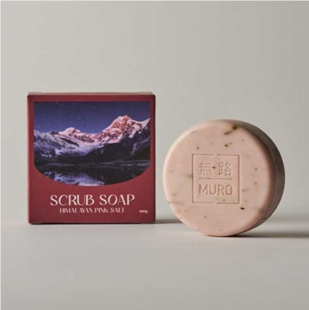 ［무로］히말라야 핑크솔트 스크럽 비누 75g