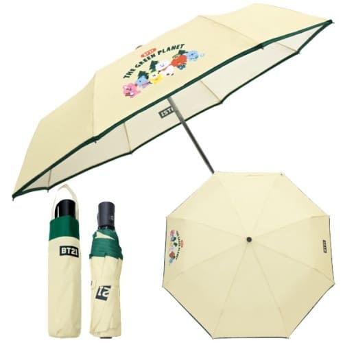 ［BT21］3단자동우산 (그린플래닛)