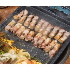 삼겹살 도시락 정식 (삼겹살+오겹살 소금구이, 150g)