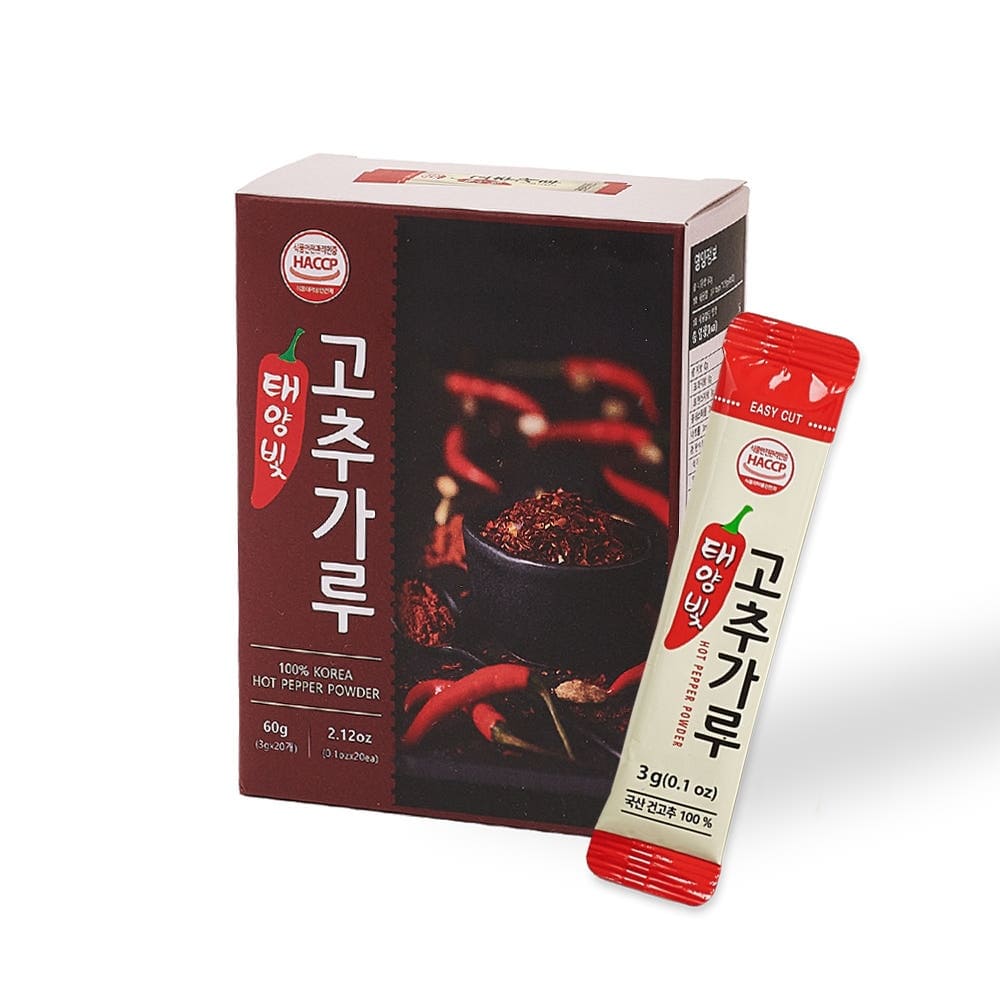 ［산애들］국산 태양빛 고춧가루 스틱 3g×1개