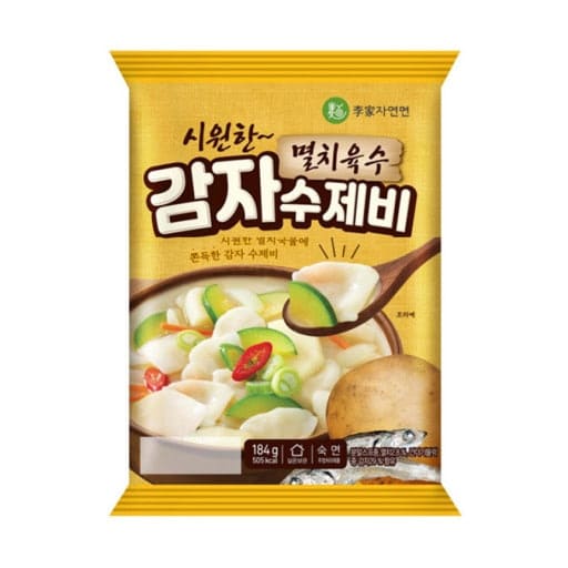 ［이가자연면］멸치육수 감자수제비 186.5g