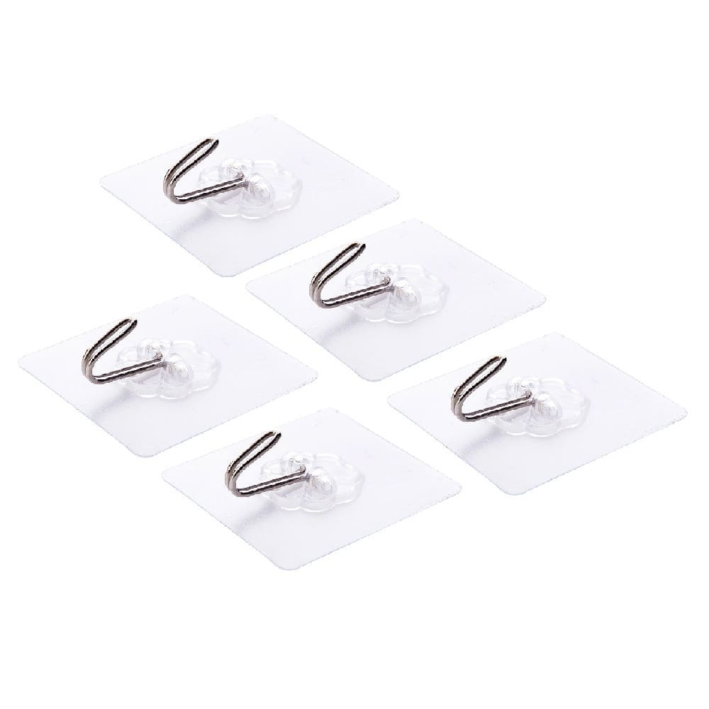 초강력접착 투명 다용도 아이언 후크×5개