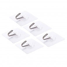 초강력접착 투명 다용도 아이언 후크×5개