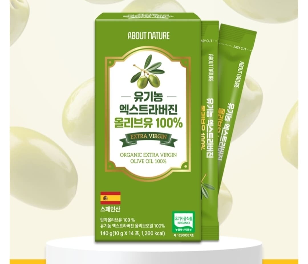 ［어바웃네이처］유기농 엑스트라버진 올리브유 100% 10g×1포