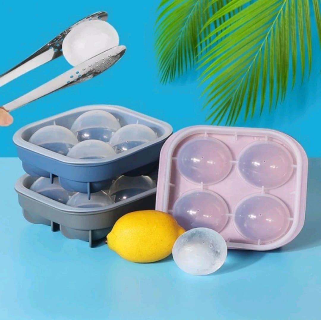 얼음틀 타원형 4구 그레이,네이비,인디핑크